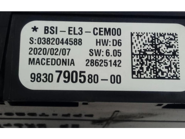   Pojistková skříňka 9830790580, 9830790580   Peugeot Expert 2020