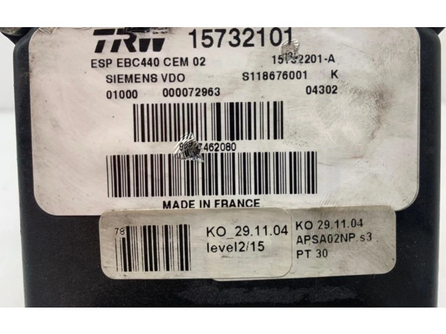 Jednotka ABS 15732101   Peugeot 207 CC 