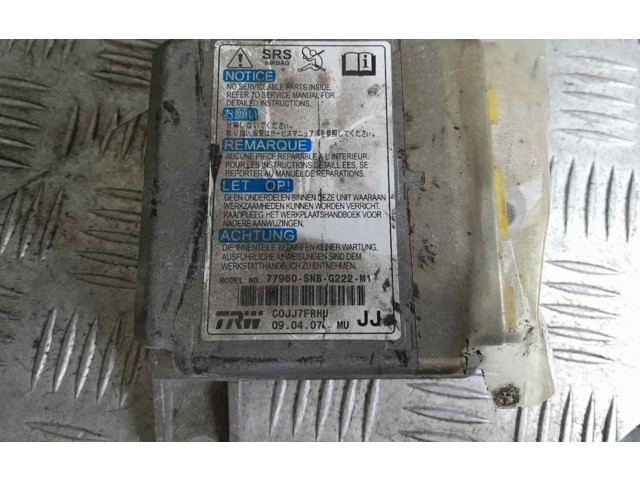 Блок подушек безопасности 77960SNBG222M1   Honda Civic