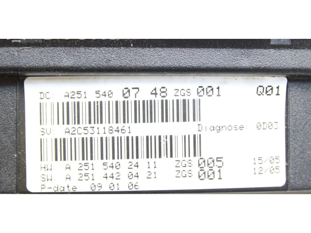 Řídící jednotka A6421506691, A1645402762   Mercedes-Benz ML W164 2006