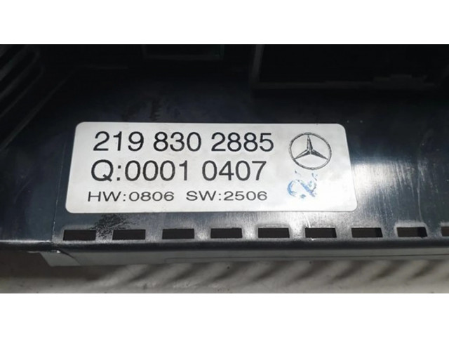 Блок управления климат-контролем 2198302885   Mercedes-Benz CLS C219