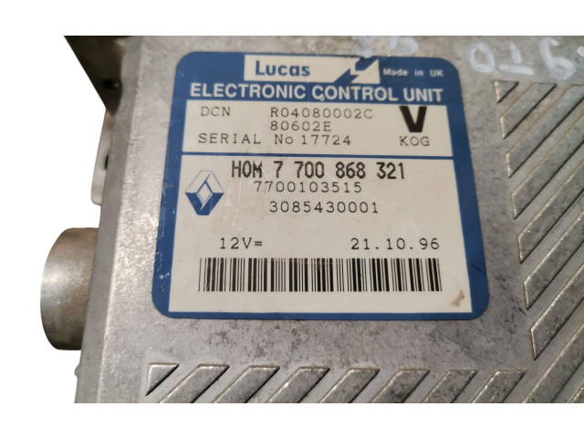 Řídící jednotka 7700868321, 7700103515   Volvo S40, V40 1998