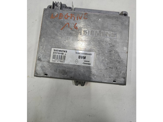 Řídící jednotka 7700864451, S111730108C   Renault Megane I 1996