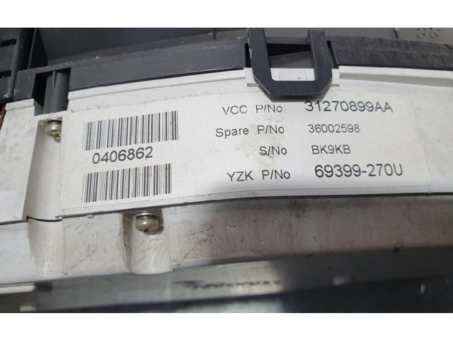 Přístrojová deska  Volvo XC60 2012 31270899AA, 69399270U  