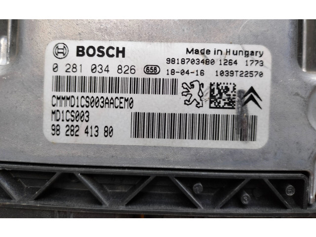 Řídící jednotka 9828241380, 0281034826   Peugeot 2008 I 2018