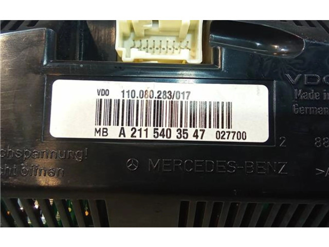 Přístrojová deska  Mercedes-Benz E AMG W211 2004 A2115403547, 110080283  