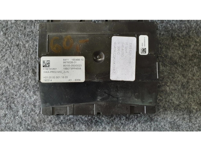Блок управления климат-контролем 9878326, 16046610   BMW 3 G20 G21