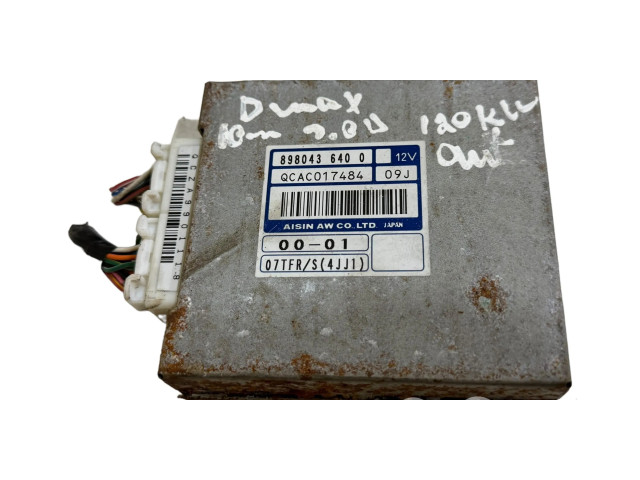 Блок управления коробкой передач 8980436400, QCAC017484   Isuzu D-Max