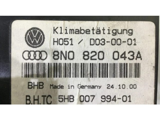 Модуль блока управления кондиционером 8N0820043A   Audi TT Mk1