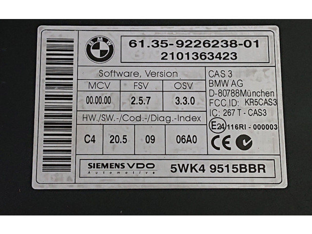 Комплект блоков управления 13618510221, 8510221   BMW 3 E92 E93