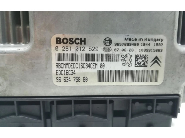 Řídící jednotka 9663475880   Peugeot 207 