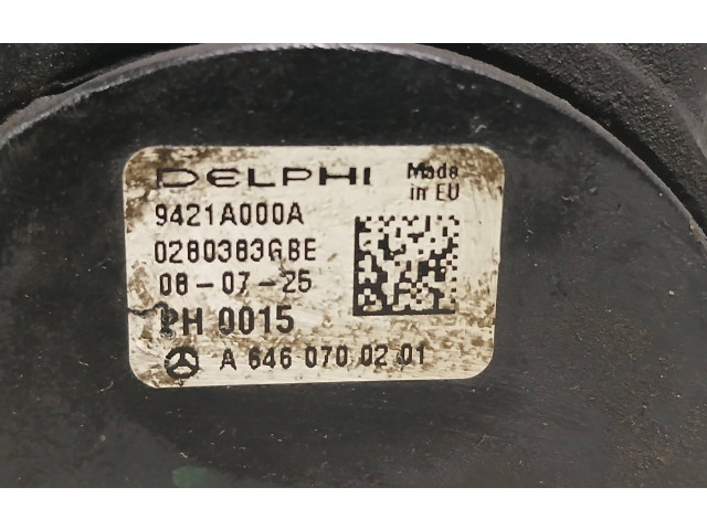Vstřikovací čerpadlo 9421A000A, A6460700201   Mercedes-Benz C W204    646811 