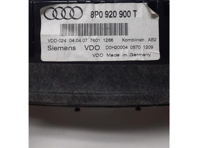 Přístrojová deska  Audi A3 S3 8P 2003 8P0920900T  