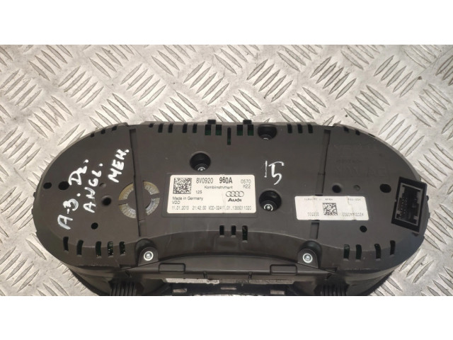 Панель приборов 8V0920960A   Audi A3 S3 8V       