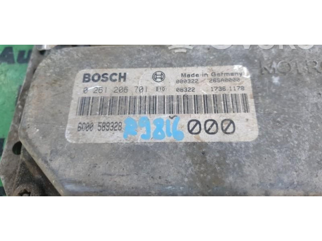 Řídící jednotka 0261206701, 6000589328.   Dacia Nova 1997
