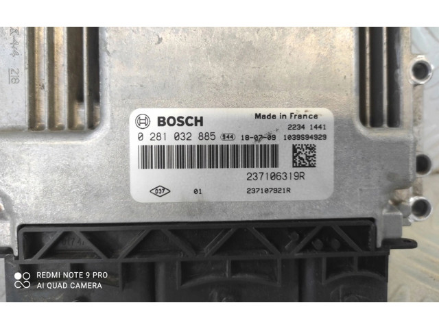 Řídící jednotka 237106319R, 0281032885   Dacia Dokker 2018