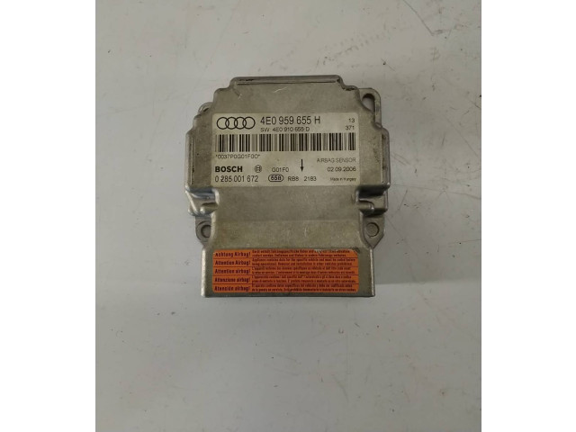 Блок подушек безопасности 4E0959655H, 0285001672   Audi A8 S8 D3 4E