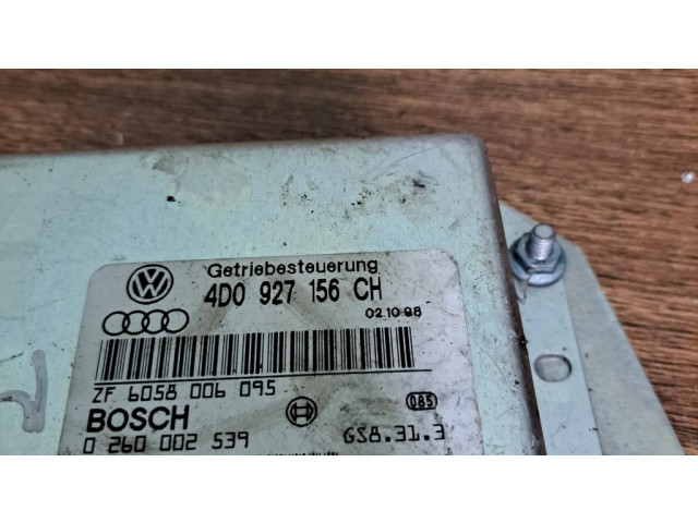 Блок управления коробкой передач 4D0927156CH, 0260002539   Audi A8 S8 D2 4D