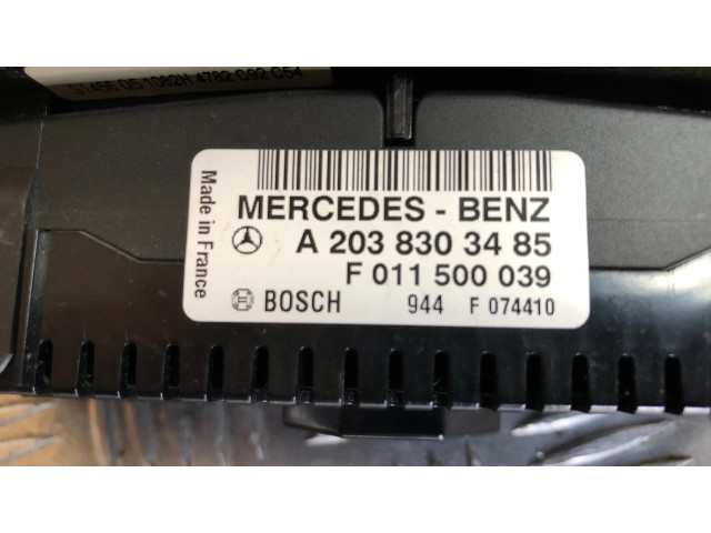 Блок управления климат-контролем A2038303485, F074410   Mercedes-Benz C W203