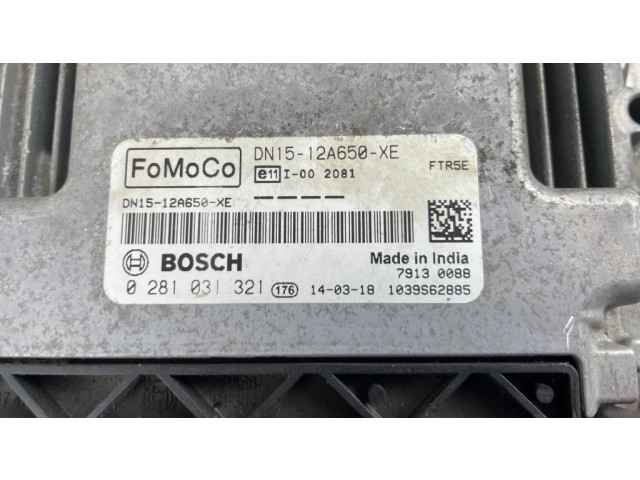 Блок управления двигателя DN1512A650XE, 0281031321   Ford Ecosport