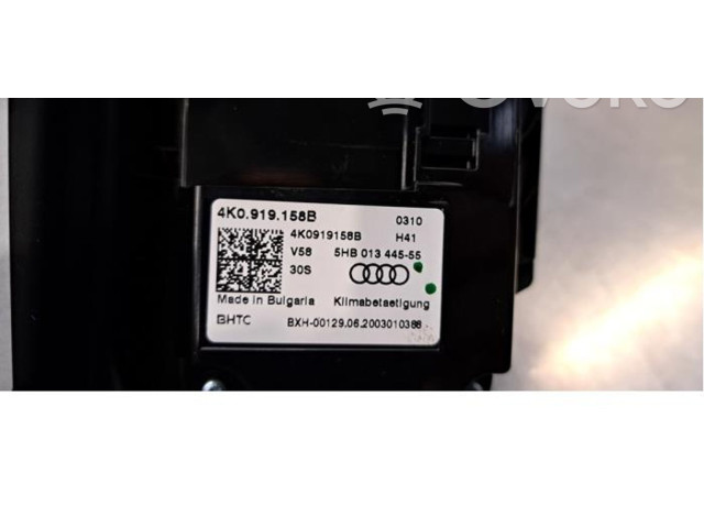 Блок управления климат-контролем 4K0919158B   Audi A6 S6 C8 4K
