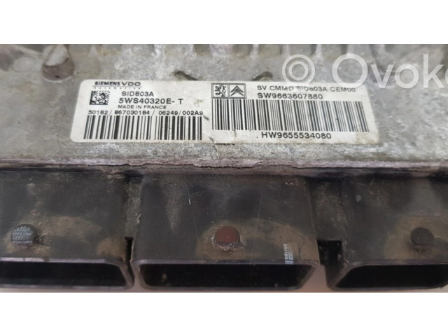 Řídící jednotka 5WS40320ET, 9655534080   Citroen C5 2006
