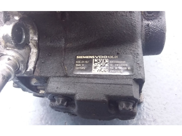 Vstřikovací čerpadlo 9654091880, 9654091880   Peugeot 407     