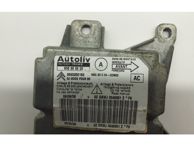 Блок подушек безопасности 9665250180, 608990600   Citroen Jumpy