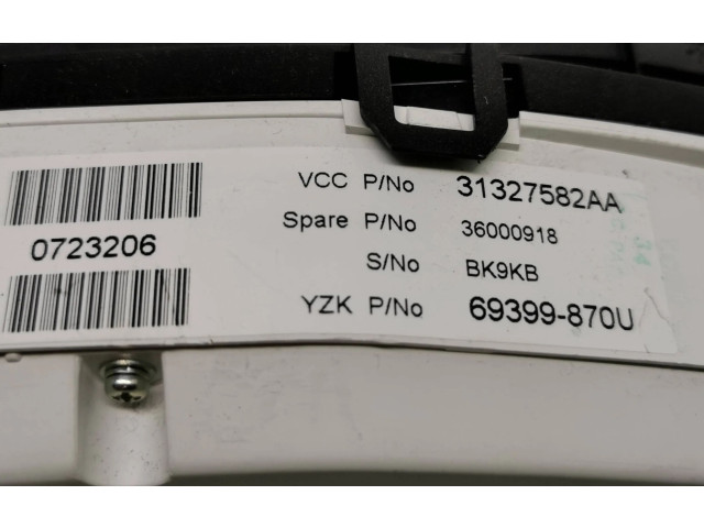 Přístrojová deska  Volvo V60 2011 31327582aa, 36000918  