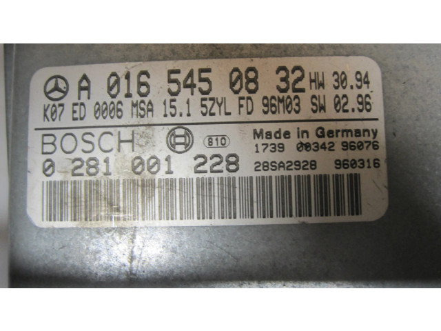 Řídící jednotka A0165450832   Mercedes-Benz C W202 2000