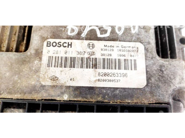 Řídící jednotka 0281011389, 8200263396   Nissan Primera 2003