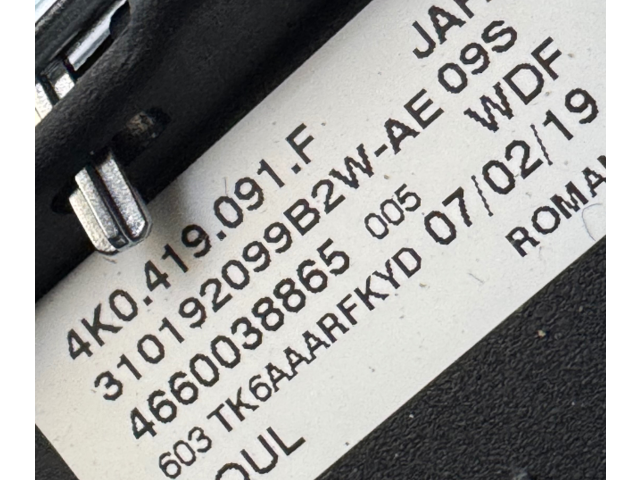 Volant Audi A6 S6 C8 4K 2022 4K0419091F, 4N0880201K  
