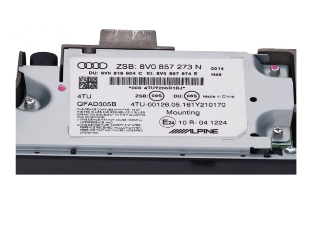 Дисплей    8V0857273N   Audi A3 S3 8V