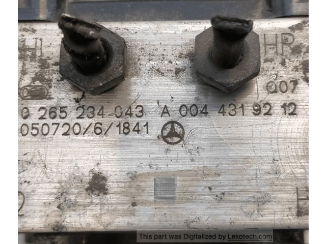 Jednotka ABS 0044315212, BOSCH   Mercedes-Benz A W169 2004