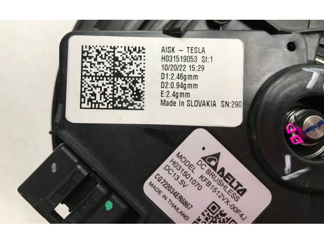 Вентилятор печки    H031519053, 00F4J   Tesla Model Y