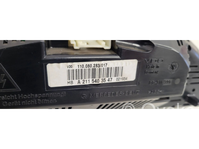 Панель приборов A2115403547, 88311361   Mercedes-Benz E W211       