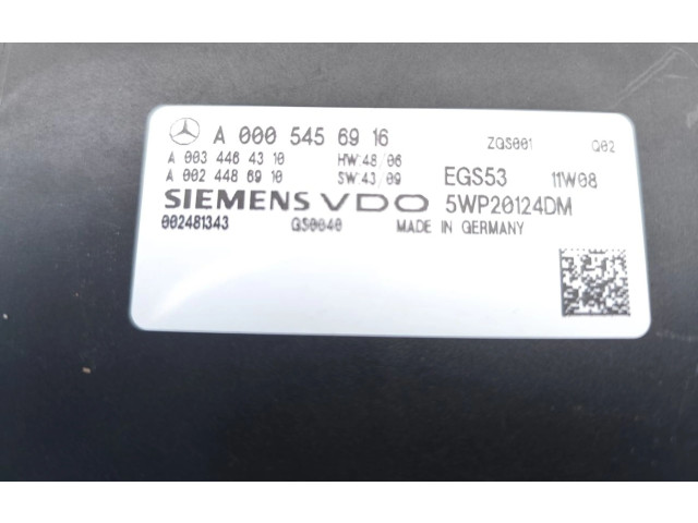 Блок управления коробкой передач A0005456916, 5WP20124DM   Mercedes-Benz E W212