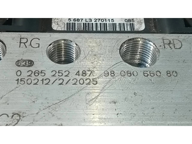 Блок АБС 9808066080, 0265252487   Peugeot  5008  