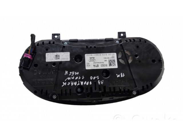 Панель приборов 8V0920871A   Audi A3 S3 8V       