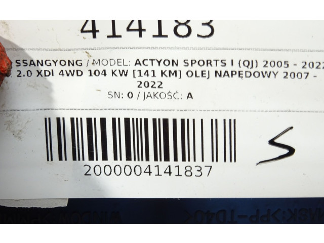 Přístrojová deska  SsangYong Actyon sports I 2007   