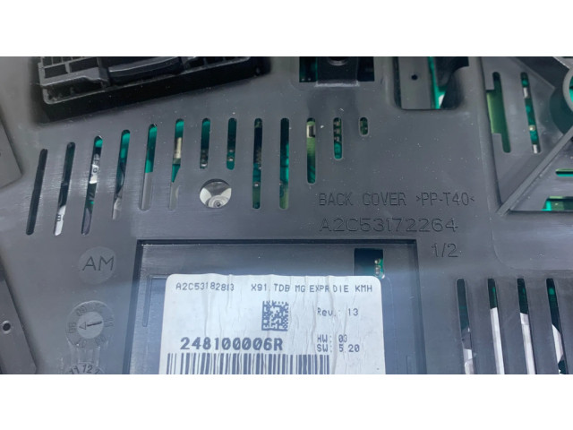 Панель приборов 248100006R, A2C53182883   Renault Laguna III       