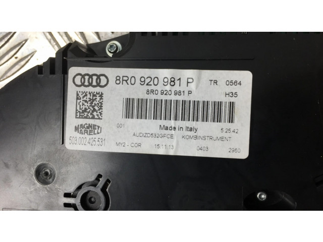 Панель приборов 8R0920981P   Audi Q5 SQ5       