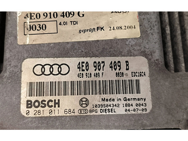 Řídící jednotka 4E0907409B, 4E0910409F   Audi A8 S8 D5 2003