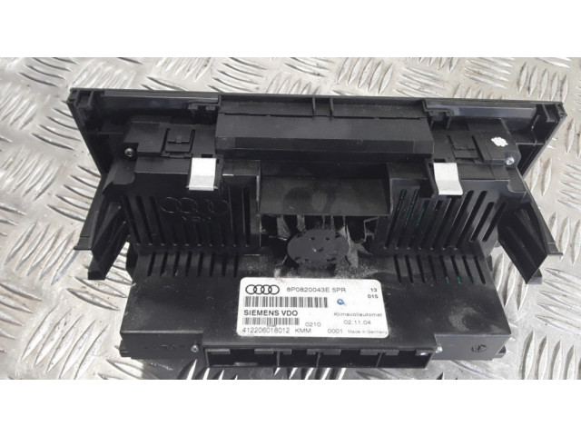 Блок управления климат-контролем 8P0820043E   Audi A3 S3 8P