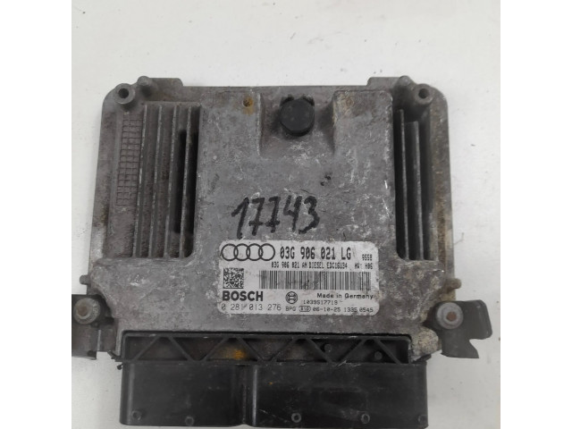 Блок управления двигателя 03g906021lg, 0281013276   Audi A3 S3 8P