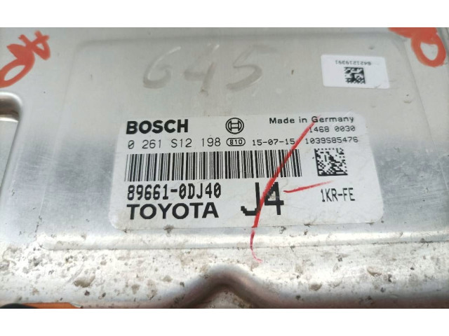 Řídící jednotka 89661-0DJ40, 0261S12198   Toyota Yaris 2015