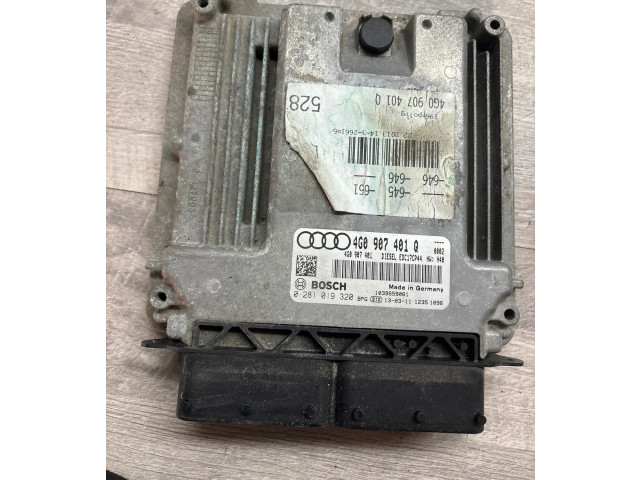 Блок управления двигателя 4G0907401Q, 4G0907401   Audi A6 S6 C7 4G