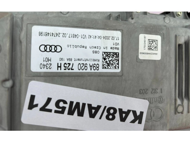Спидометр (приборный щиток) 89A920725H   Audi Q4 Sportback e-tron      