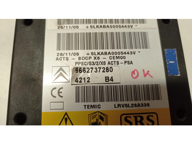Блок подушек безопасности 9662737280   Citroen C6