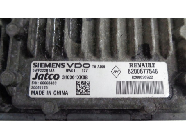 Блок управления коробкой передач 8200677546, 8200636922   Renault Scenic II -  Grand scenic II